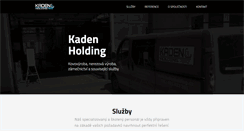 Desktop Screenshot of kadenholding.cz