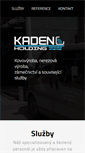 Mobile Screenshot of kadenholding.cz